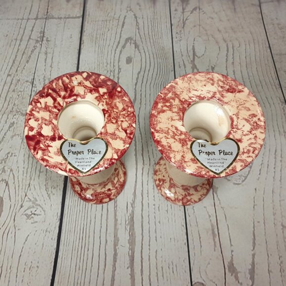 Heart Shaped Bowl And Candle Holder Set The Proper Place Winfield KS Spongewear - Picture 11 of 14